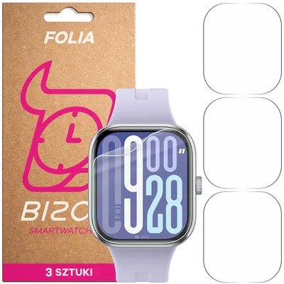 Produktbild von 3x Schutzfolie für den Bildschirm für Xiaomi Redmi Watch 5, Bizon Watch HydroFlex