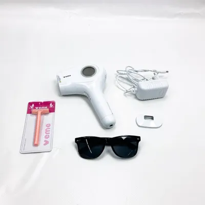 Produktbild von IPL Geräte Haarentfernung Eiskühlung Schmerzlos Laser Haarentfernungsgerät mit 500000 Lichtimpulsen & 1 Aufsatz für Gesicht, Körper, Bikinibereich, Achseln, Dauerhafte Haarentferner