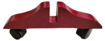 Produktbild von 1/3-teiliger Raumteilerständer mit Rollen, robuste Holz-Sichtschutzwand-Stützfüße, Halterung für Raumteiler, Sichtschutzwand