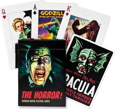 Productafbeelding van Piatnik Horrorfilms Speelkaarten - Één pak