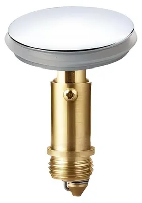 Produktbild von Pop-up-Ablaufventil 38 mm, Push-Open-Ablaufventil, Badezimmer-Abflusssieb, Pop-up-Klick-Klack-Spülbeckenstöpsel, Messing-Ablaufgarnitur, Spülbecken-Abflussstöpsel
