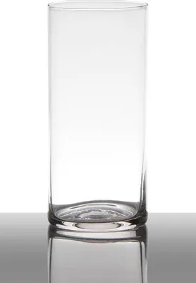 Produktbild von INNA-Glas Glasvase Sansa, Zylinder - Rund, klar, 19cm, Ø 9cm - Blumenvase - Deko Vase
