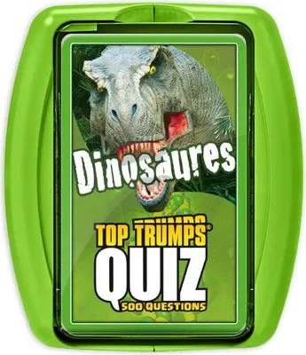 Produktbild von Quiz Dinosaurier, Brettspiel, 500 illustrierte Fragen, Wissensspiel, Kompaktes Format