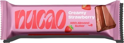 Produktbild von nucao Schokoladenriegel Creamy Strawberry  33g