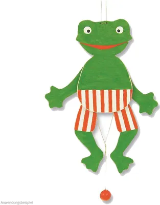Produktbild von Frosch Hampelmann Holz Bastelset Laubsägen