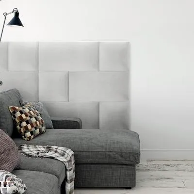 Immagine prodotto di STEGU Quadrato Pannello imbottito Jersey Grigio chiaro 30x30 cm