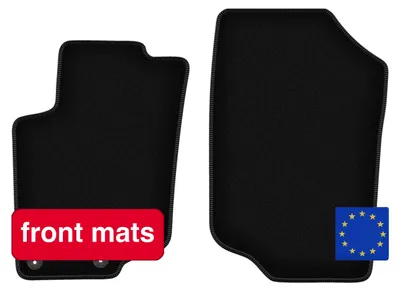 Productafbeelding van Vloermatten, synthetische vezel, standaardmaat, compatibel met Peugeot 207, lichtgewicht ontwerp, stevige bevestigingen