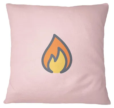 Kissenhülle 45x45 cm, Hellrosa, Polyester, mit Reißverschluss