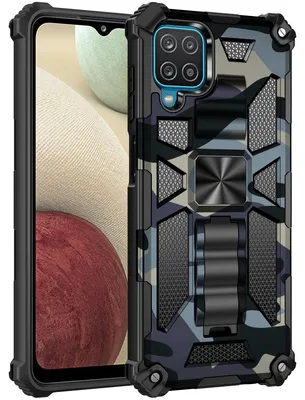 Produktbild von Für Samsung Galaxy A42 Camouflage Shockproof Armor TPU Hülle Hellblau