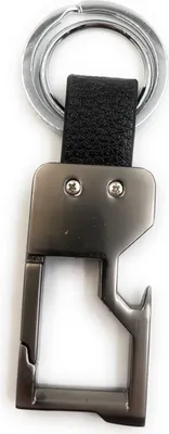 Image de Onwomania Porte-clés Mousqueton en métal gris Charm