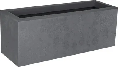 Produktbild von Blumenkasten Basalt Up Kunststoff 19,8 x 59 x 59 cm anthrazit