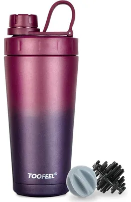 Immagine prodotto di Borraccia in acciaio inossidabile isolata per proteine, capacità 20 oz, ideale come regalo per l'allenamento in palestra