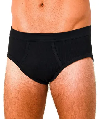 Produktbild von 10410 Herren Slip 2er Pack in Farbe schwarz - Doppelripp - aus 100 % Baumwolle