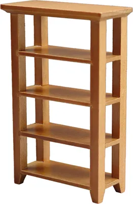 Produktbild von 1:12 Mini-Lagerregal Miniatur Realistisches exquisites Detail Dekorieren Sie Holz vierschichtige Maroon Flower Rack Modell für Doll House-Kaffee