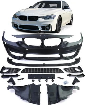 Produktbild von Sport Front Stoßstange + Frontspoiler Lippe + Gitter für BMW 3er F30 F31 F80 ab