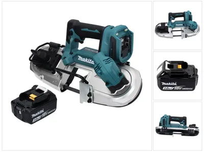 Immagine prodotto di Makita DPB 183 F1 Sega a nastro a batteria 18 V 66 mm brushless + 1x batteria 3,0 Ah - senza caricabatterie