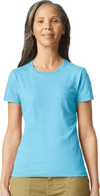 Produktbild von Gildan 64000L | Softstyle Damen T-Shirt - Farbe: Sky - Größe: 3XL