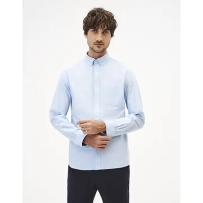 Produktbild von Celio Herren Hemd Taoxfordy, klassisch, 100% Baumwolle, hellblau, Größe S