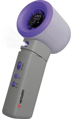 Produktbild von Verbatim 32345 Handzerstäuber/Ventilator Violett, Grau Handventilator