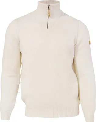 Produktbild von Ivanhoe Pullover NLS Elm naturweiß halber Reißverschluss-100% reine ungefärbte Wolle