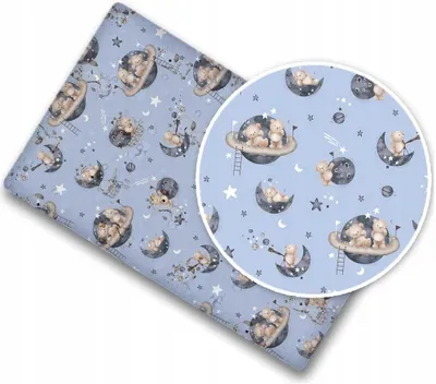 Produktbild von Babymam Spannbettlaken Baby 90x40 cm 100% Baumwolle Blau