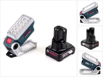 Image de Lampe sans fil GLI 12V-330 DeciLED Bosch + 1x batterie 6,0 Ah - sans chargeur