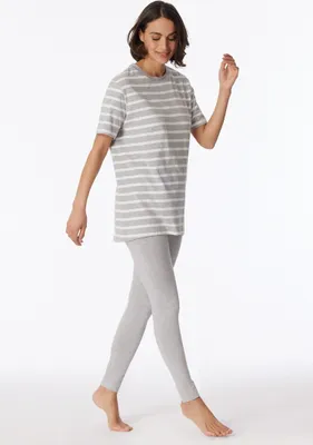 Produktbild von Schiesser Damen Schlafanzug lang, Leggings nachtblau Stück Gr. 036