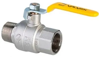 Obrázok produktu pre Guľový ventil na plyn, s pákou - 1/2" MF