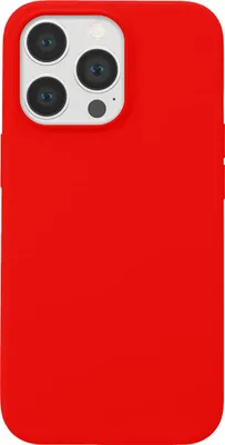 Produktbild von Jaym, Premium Silikonhülle Mikrofaser Apple iPhone 13 Pro, Rot