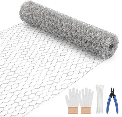 Productafbeelding van Gaashek, draadgaas, 40 cm x 15 m, konijnengaas, hazenrooster