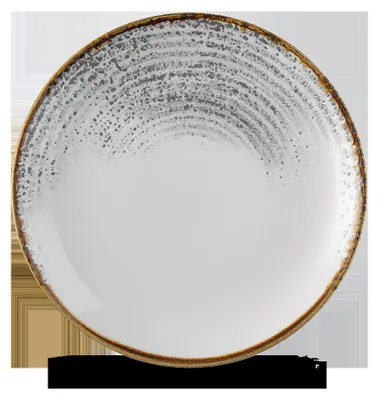 Produktbild von Churchill Super Vitrified Studio Prints Homespun Accents Jasper Grey Flache Coup Teller, 12 Stück