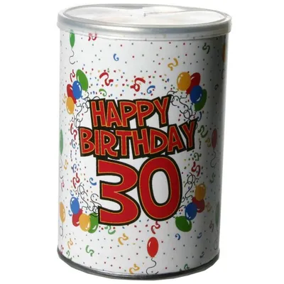 Produktbild von Geschenkdose zum Befüllen 30 Geburtstag Metall 11 x 7,5 cm