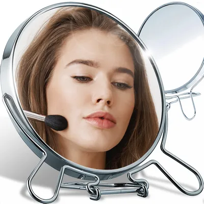 Produktbild von Kosmetikspiegel Schminkspiegel Vergrößerungsspiegel mit 2fach Vergrößerung Tischspiegel Make-Up Kosmetik Spiegel mit Beleuchtung Schminkspiegel Hollywood Retoo