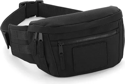 Produktbild von Schwarze Bauchtasche/Beuteltasche – groß – für Erwachsene – Bauchtaschen/Beuteltasche für Reisen – Wandern