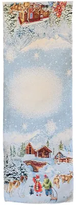 Produktbild von Tischläufer MARLA Winterlandschaft Polyester Baumwolle 45 x 140 cm