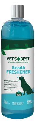 Produktbild von Vet's Best Atemerfrischer Wasserzusatz für Hunde - Minzgeschmack 500ml
