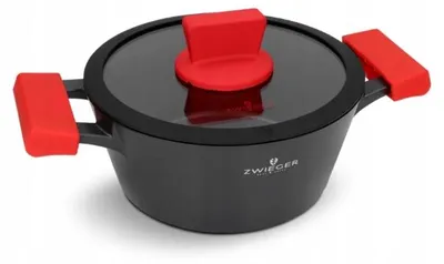 Image de Casserole Zwieger Obsidian 20 cm Induction Antiadhésive Couvercle