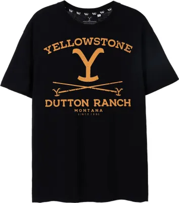 Yellowstone - Pánske tričko "Dutton Ranch" NS7341 (XXL) (čierne)