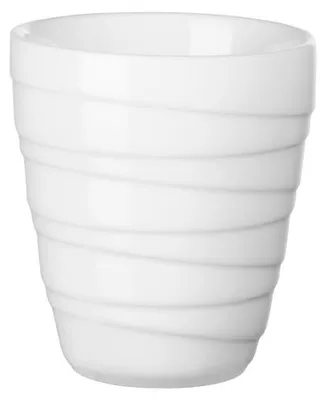 Imagen del producto de Taza térmica ASA Selection, diseño "twisted", color blanco, diámetro 8,4 cm, altura 9,5 cm