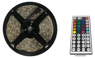 LED-Streifen mehrfarbig 5 m 300 LEDs mit Fernbedienung