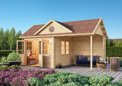 Produktbild von Fjordholz Gartenhaus Modell Teehaus Kirkless 44