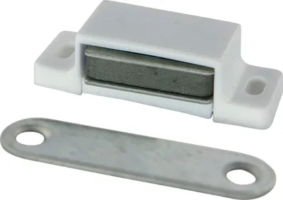 Produktbild von MACO Magnetschnapper M2 inkl. Gegenstück, Haltekraft 6kg, Kunststoff weiß