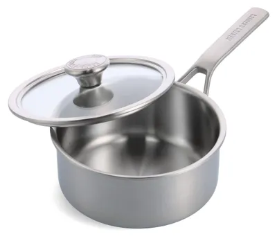 Produktbild von RVS-Kochtopf, 18 cm Durchmesser, mit Deckel, langlebig und geeignet für Induktionsherde
