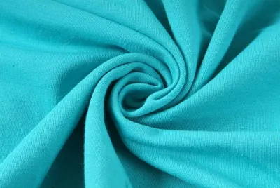 Obrázek produktu pro Elastická teplákovina nepočesaná, mořská zelená, látky, metráž, šíře role 175cm / 50cm