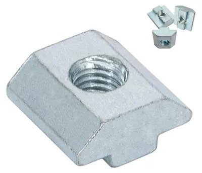 Produktbild von SCHMIDT systemprofile 50x Nutenstein M6 Nut 8 Stahl verzinkt Gleitmutter mit Steg