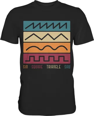Produktbild von Modularer Synthesizer Synth Vintage Analog Wellen T-Shirt – Black / L