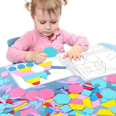 Immagine prodotto di Giocattoli in legno, puzzle creativo da 180 pezzi, adatto ai bambini, per l'educazione della prima infanzia, puzzle tangram 3D multifunzionale, giocattoli educativi per bambini.