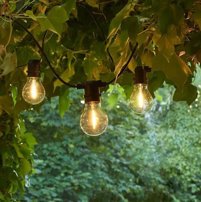 Produktbild von Sirius Biergartenlichterkette Tobias Erweiterung 10 LED klar außen 4,5 m schwarz