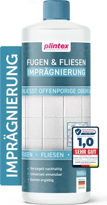 Produktbild von PLINTEX® [1L] Dusche & Bad-Dicht | Fugen- und Fliesen Imprägnierung für Dusche & Bad | Langanhaltende Fliesen Versiegelung mit Lotuseffekt gegen Kalk & Schmutz | Transparent & Geruchsneutral
