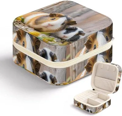 Produktbild von Reise Schmuck Box - Mini Organizer - Store Schmuck - Kompakt und tragbar - 10.7 x 10.2 x 6 cm - Style